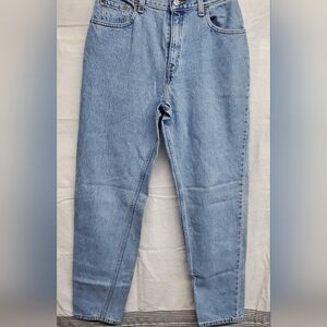 40117 Levis 550 Jeans Womens 8 L Blue Relaxed Fit Tapered Leg Denim